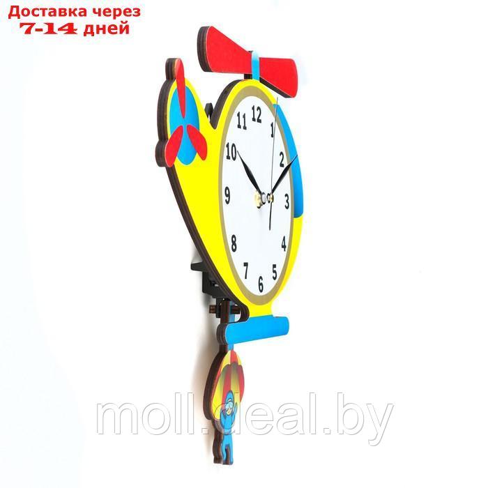 Часы настенные, серия: Детские, "Вертолет", с маятником, 27 х 29 см - фото 2 - id-p218425888