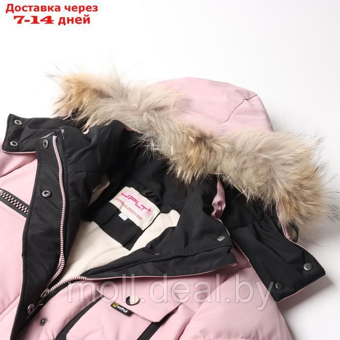 Куртка зимняя для девочек, цвет розовый, рост 122 см - фото 2 - id-p218425904