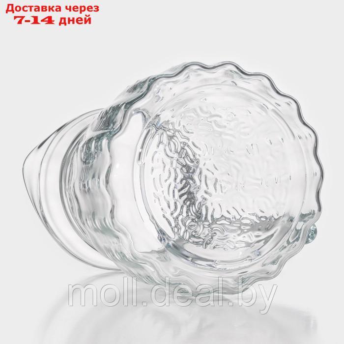 Набор питьевой из стекла "Аква", 5 предметов: кувшин 1,2 л, 4 кружки 285 мл, цвет прозрачный - фото 8 - id-p220461050