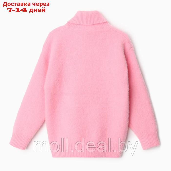 Джемпер для девочек, цвет розовый, рост 116-122 см - фото 5 - id-p218425938