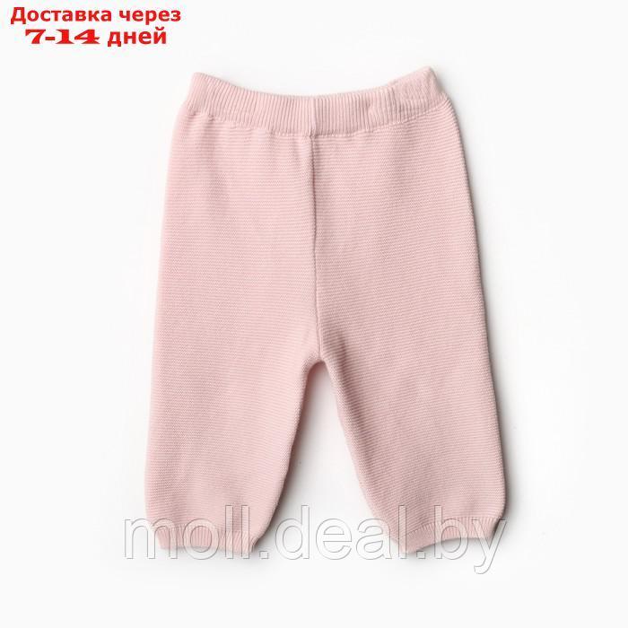 Костюм вязаный (джемпер, брюки), цвет розовый, рост 74 - фото 2 - id-p218425953
