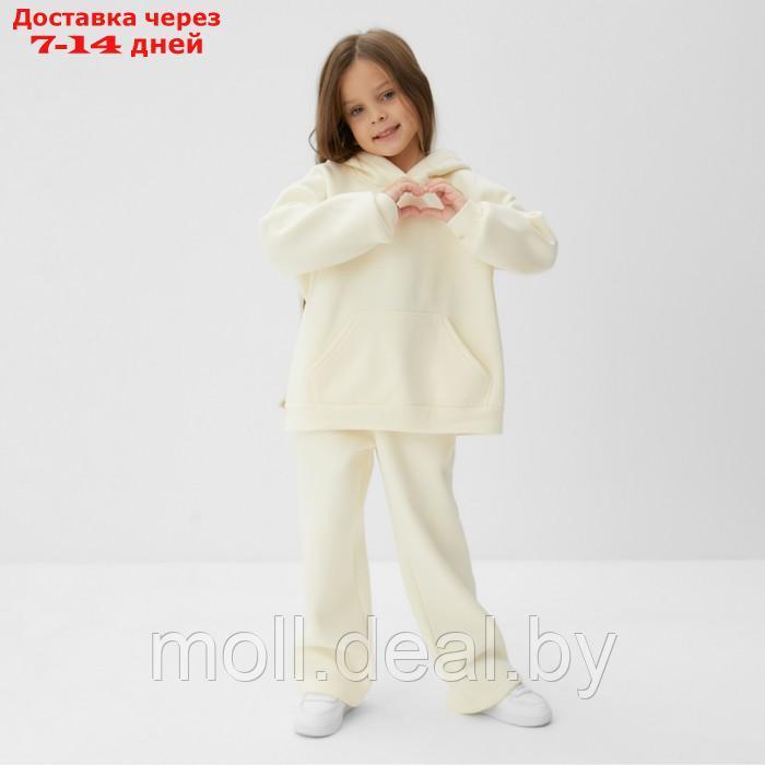 Костюм детский (толстовка, брюки) KAFTAN р.32 (110-116), молочный - фото 3 - id-p218425980