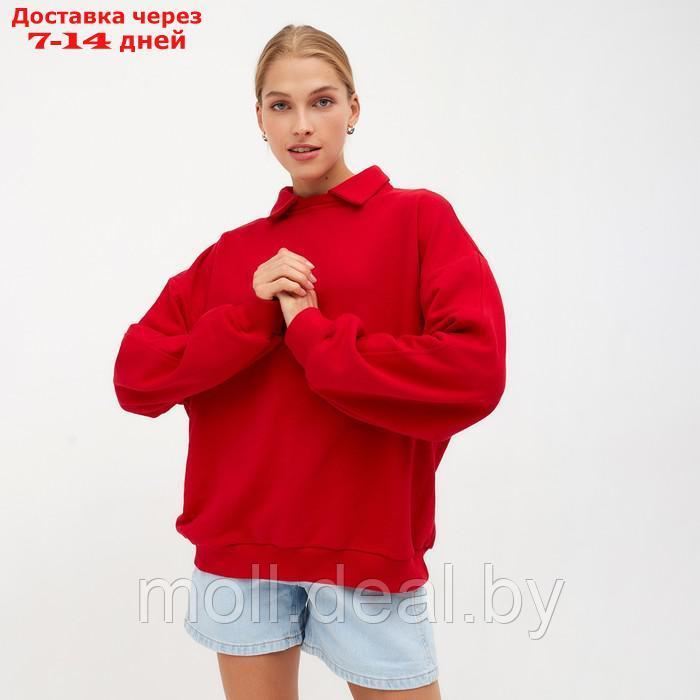 Джемпер женский MINAKU: Casual Collection цвет красный, р-р 46 - фото 1 - id-p220459179
