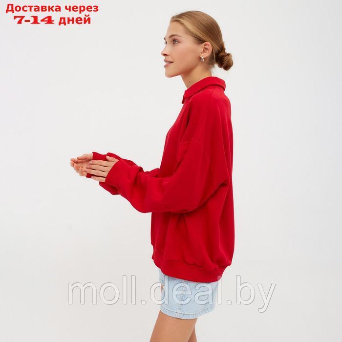 Джемпер женский MINAKU: Casual Collection цвет красный, р-р 52 - фото 3 - id-p220459184