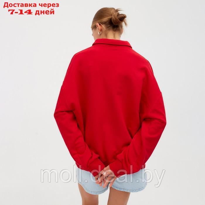 Джемпер женский MINAKU: Casual Collection цвет красный, р-р 52 - фото 5 - id-p220459184
