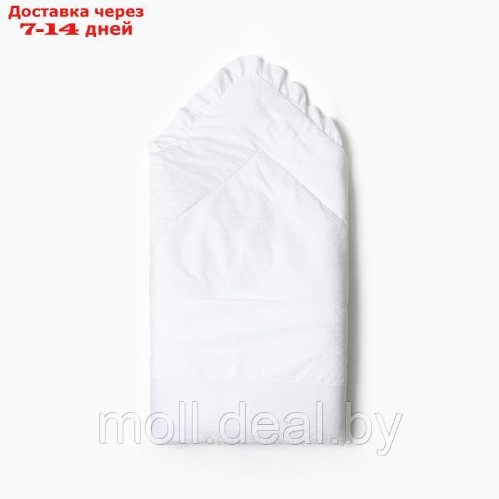 Конверт-одеяло (меховая вставка) А.2153, цвет белый, р-р. 100х100 - фото 3 - id-p218425998