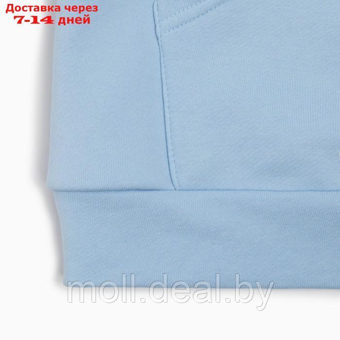 Худи женское MINAKU: Casual Collection цвет голубой размер 50-52 - фото 7 - id-p220459198