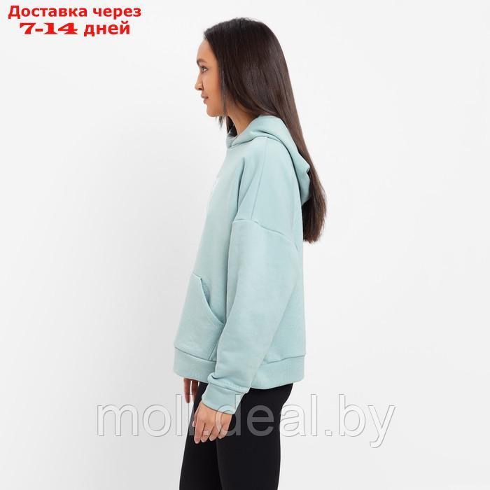 Худи женское MINAKU: Casual Collection цвет мятный размер 46-48 - фото 3 - id-p220459203