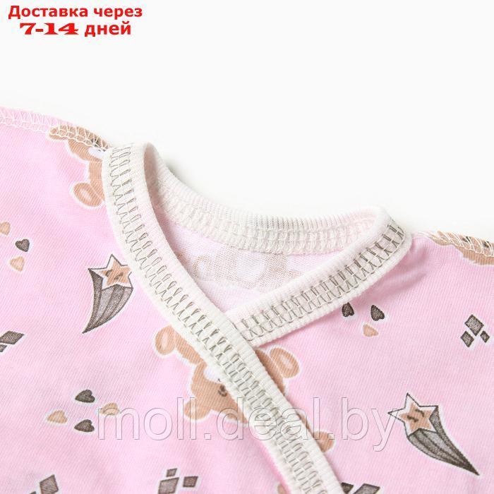 Костюм (распашонка, ползунки, чепчик) Bloom Baby Мишки, р. 56 см, розовый - фото 3 - id-p218426023