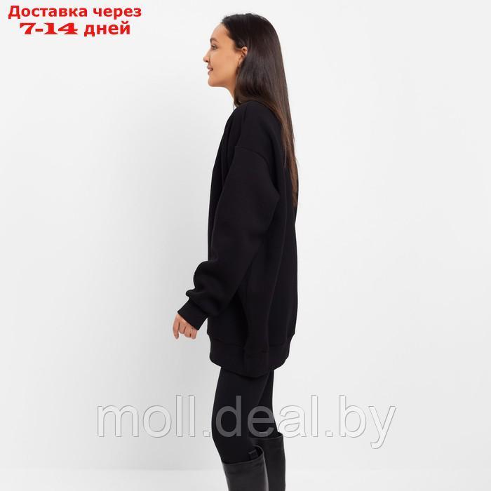 Джемпер (свитшот) женский MINAKU: Casual Collection цвет черный , р-р 42 - фото 2 - id-p220459209