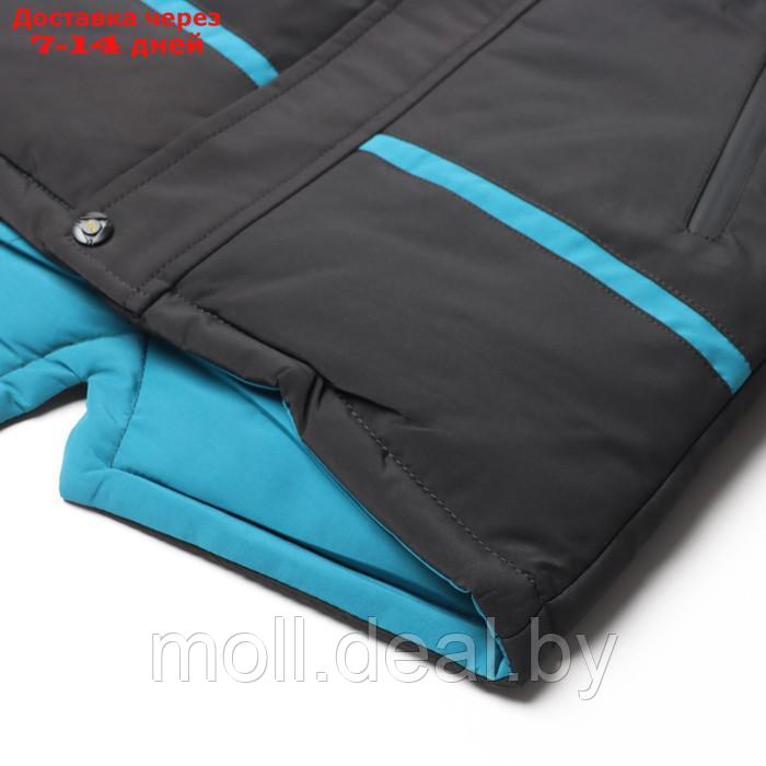 Куртка зимняя для мальчиков, цвет чёрный, рост 98 см - фото 4 - id-p218426033