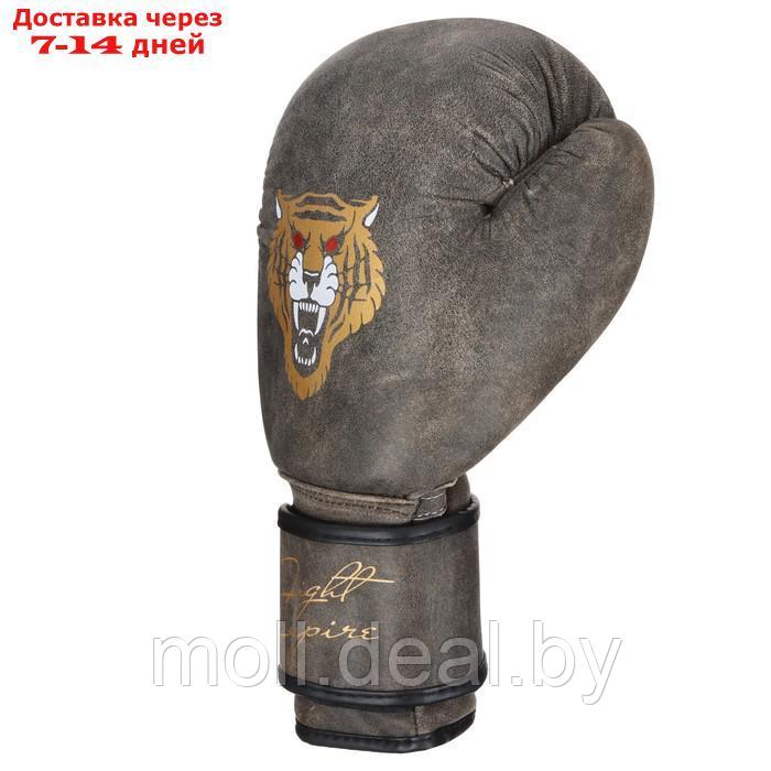 Перчатки боксерские FIGHT EMPIRE, RETRO, 10 унций - фото 2 - id-p220458000