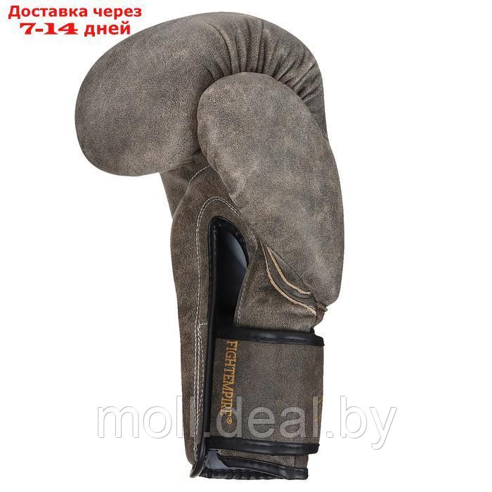 Перчатки боксерские FIGHT EMPIRE, RETRO, 10 унций - фото 3 - id-p220458000