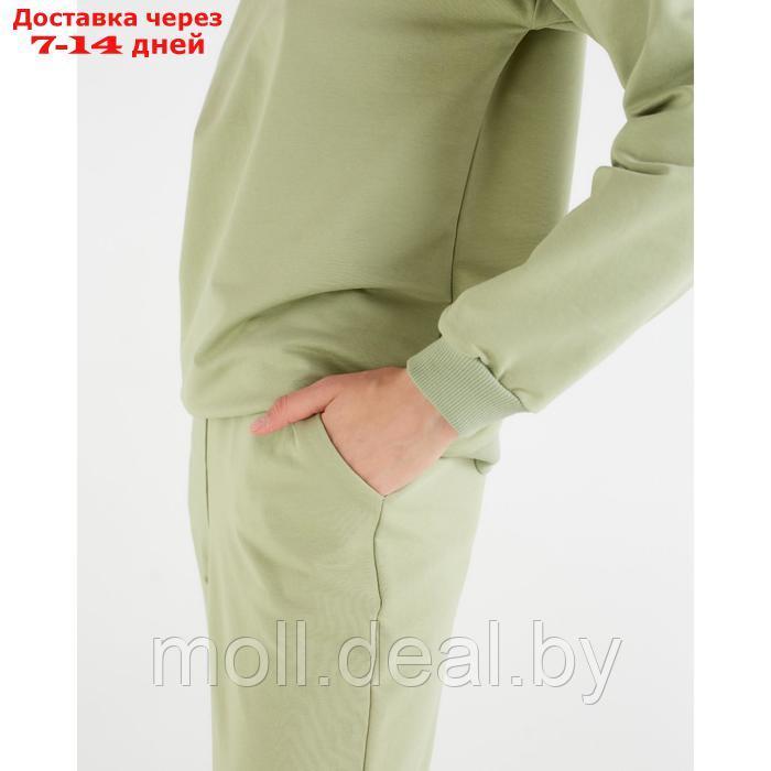 Костюм женский (свитшот, брюки) MINAKU: Casual Collection цвет фисташковый, размер 42 - фото 6 - id-p220460238