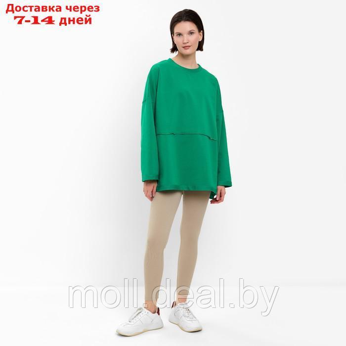 Свитшот женский MINAKU: Casual collection цвет зелёный, р-р 46 - фото 3 - id-p220459236