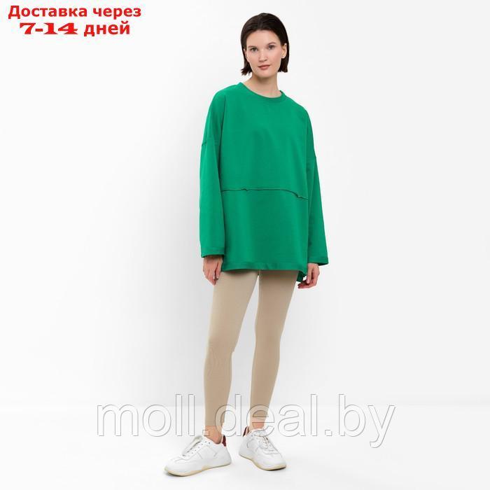 Свитшот женский MINAKU: Casual collection цвет зелёный, р-р 50 - фото 3 - id-p220459243