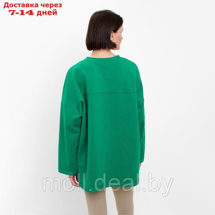 Свитшот женский MINAKU: Casual collection цвет зелёный, р-р 50 - фото 5 - id-p220459243