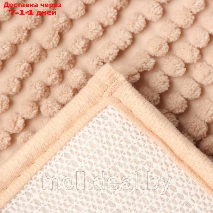 Набор ковриков для ванной Этель Букли цвет беж 2 шт, 38х58 см, 48х38 см - фото 5 - id-p220461182