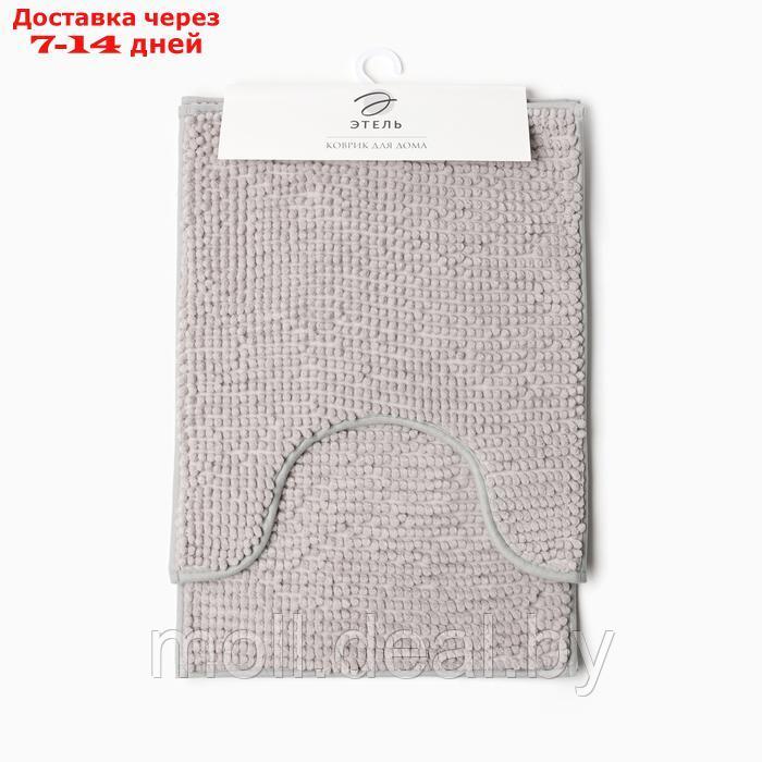 Набор ковриков для ванной Этель Букли цвет серый 2 шт, 38х58 см, 48х38 см - фото 6 - id-p220461183