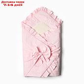 Конверт-одеяло (меховая вставка) А.2153, цвет розовый, р-р. 100х102