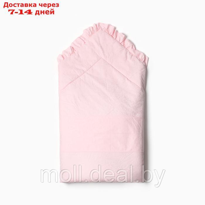 Конверт-одеяло (меховая вставка) А.2153, цвет розовый, р-р. 100х102 - фото 3 - id-p218426059