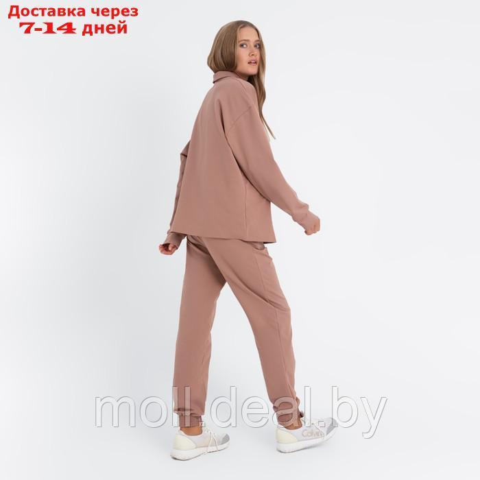 Костюм женский (джемпер, брюки) MINAKU: Casual Collection цвет бежевый, размер 46 - фото 4 - id-p220460253
