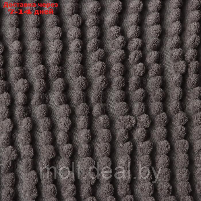 Набор ковриков для ванной Этель Букли цвет темно-серый 2 шт, 38х58 см, 48х38 см - фото 5 - id-p220461193