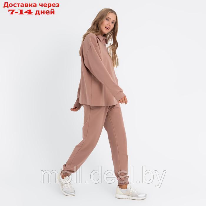 Костюм женский (джемпер, брюки) MINAKU: Casual Collection цвет бежевый, размер 42 - фото 7 - id-p220460263