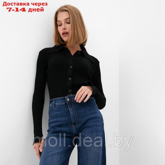 Джемпер женский MINAKU: Knitwear collection цвет чёрный, размер 42-44 - фото 1 - id-p220459272