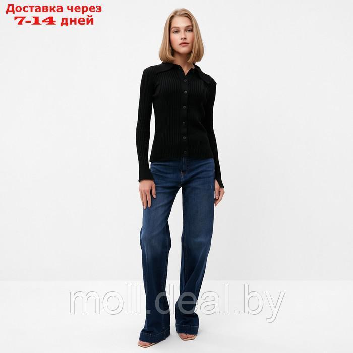 Джемпер женский MINAKU: Knitwear collection цвет чёрный, размер 42-44 - фото 3 - id-p220459272