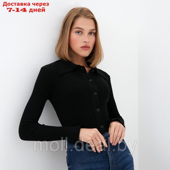 Джемпер женский MINAKU: Knitwear collection цвет чёрный, размер 42-44 - фото 5 - id-p220459272