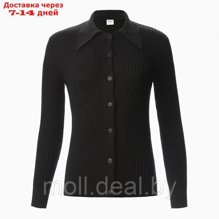 Джемпер женский MINAKU: Knitwear collection цвет чёрный, размер 42-44 - фото 9 - id-p220459272