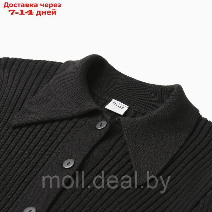 Джемпер женский MINAKU: Knitwear collection цвет чёрный, размер 42-44 - фото 10 - id-p220459272