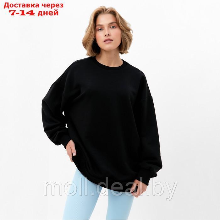 Джемпер (свитшот) женский MINAKU: Casual Collection цвет черный, р-р 44 - фото 5 - id-p220459273