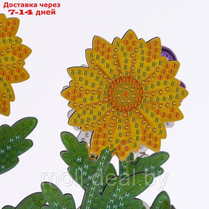 Алмазная вышивка "Цветы с бабочками" интерьерный декор - фото 3 - id-p220461217