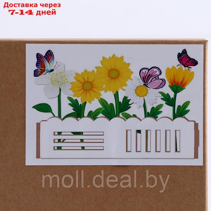 Алмазная вышивка "Цветы с бабочками" интерьерный декор - фото 9 - id-p220461217