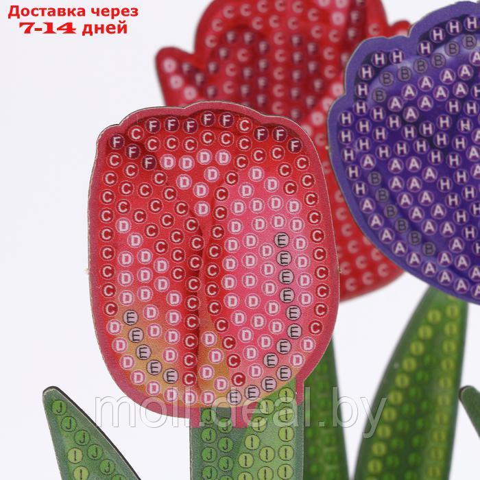 Алмазная вышивка "Тюльпаны" интерьерный декор - фото 3 - id-p220461220