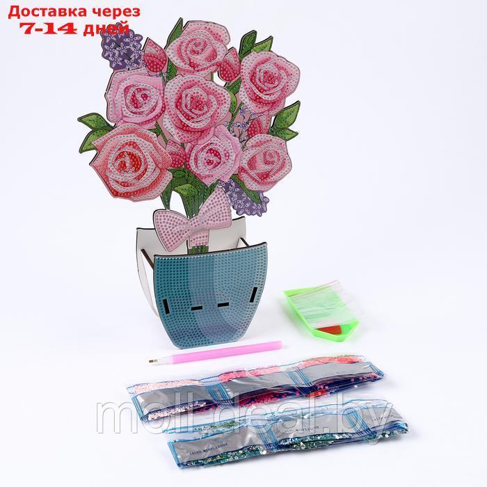 Алмазная вышивка "Розы" интерьерный декор - фото 1 - id-p220461221