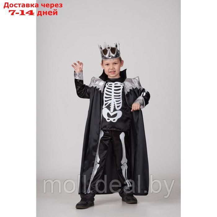 Карнавальный костюм "Кощей Бессмертный", сорочка, брюки, плащ, корона, р.128-64 - фото 2 - id-p218426123