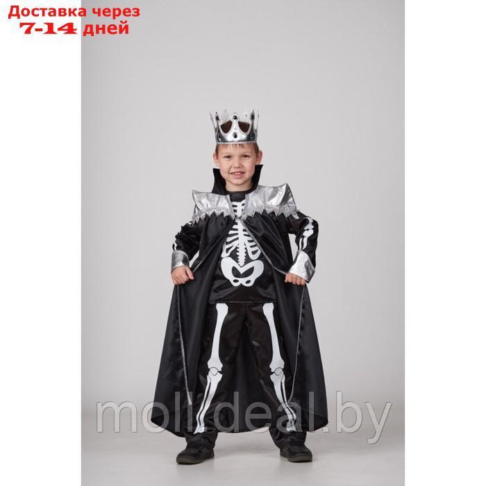 Карнавальный костюм "Кощей Бессмертный", сорочка, брюки, плащ, корона, р.128-64 - фото 3 - id-p218426123