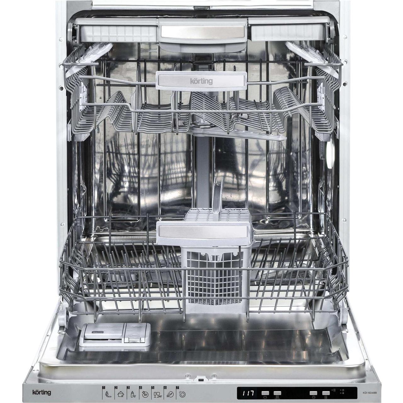 Посудомоечная машина KORTING KDI 60488 полновстр., 60 см, 13 компл., третья корзина для столовых приборов, - фото 1 - id-p220481239