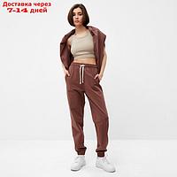 Костюм женский (джемпер, брюки) MINAKU: Casual Collection цвет шоколадный, размер 46