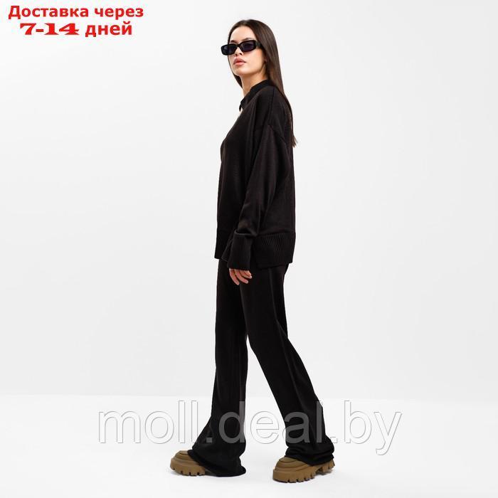 Костюм женский (джемпер и брюки) MIST р. 40-42, черный - фото 3 - id-p220460308