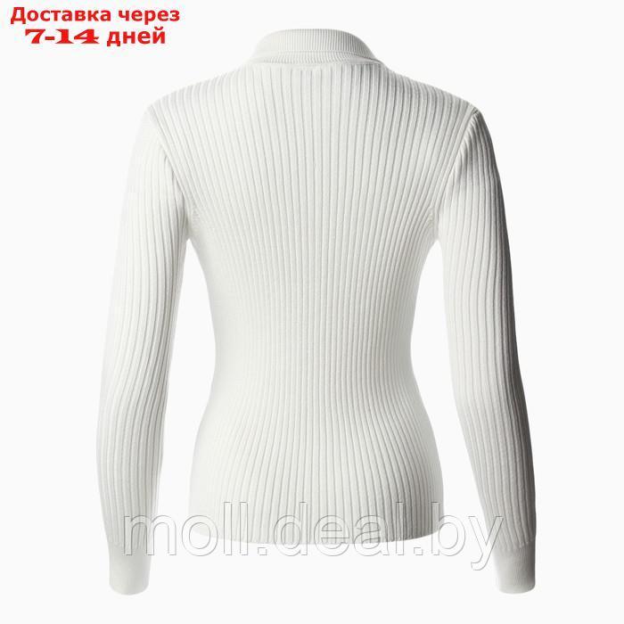 Джемпер женский MINAKU: Knitwear collection цвет белый, размер 42-44 - фото 2 - id-p220459303