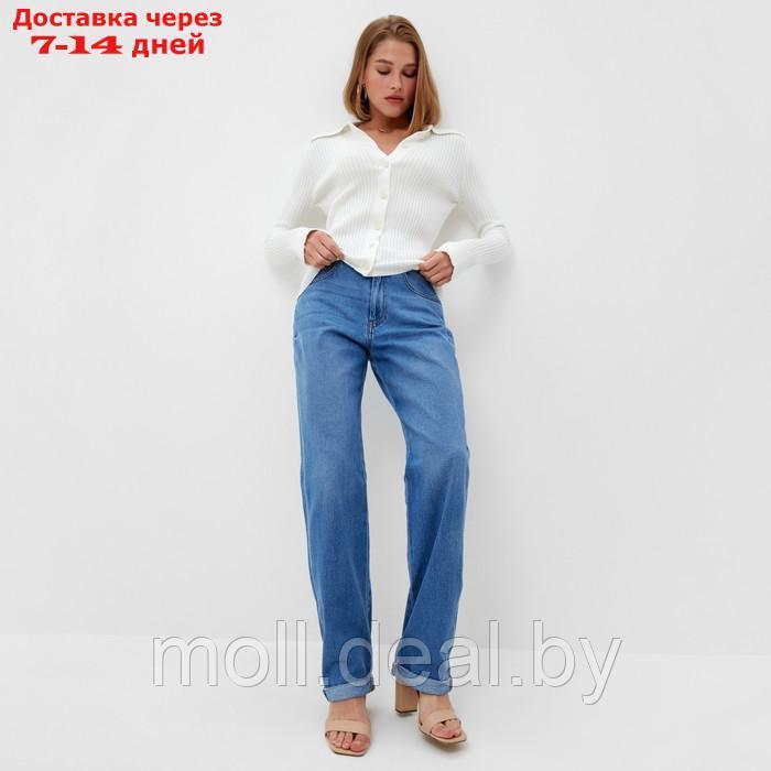 Джемпер женский MINAKU: Knitwear collection цвет белый, размер 42-44 - фото 3 - id-p220459303
