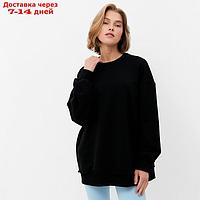 Джемпер (свитшот) женский MINAKU: Casual Collection цвет черный, р-р 50