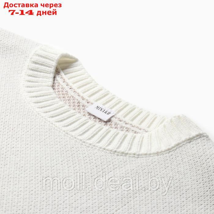 Джемпер женский MINAKU: Casual Collection цвет бежевый , р-р 46-48 - фото 2 - id-p220459306