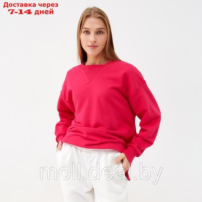 Костюм (свитшот, брюки) MINAKU: Casual Collection цвет фуксия, размер 50 - фото 8 - id-p220460314