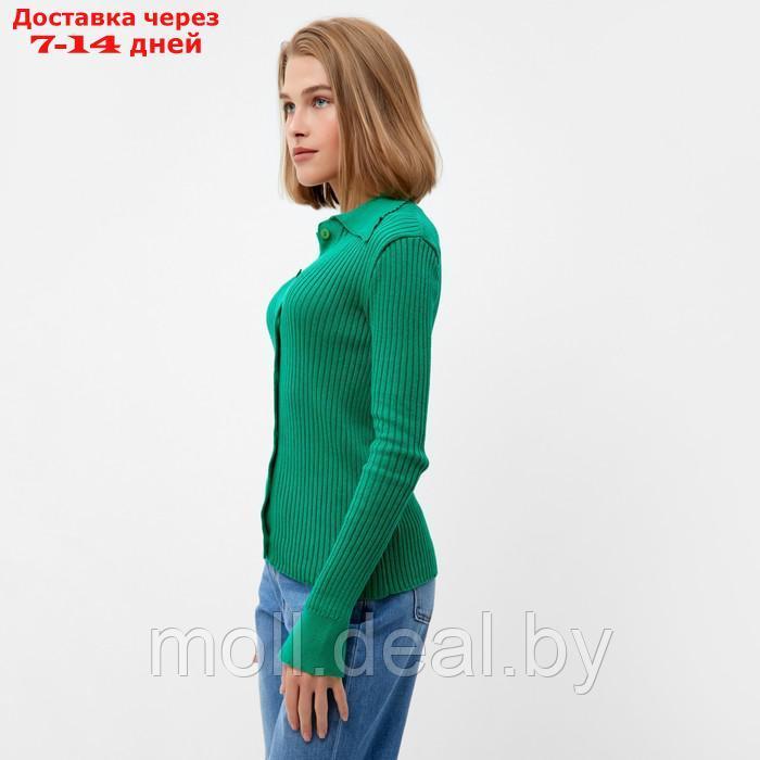 Джемпер женский MINAKU: Knitwear collection цвет зёленый, размер 42-44 - фото 7 - id-p220459332