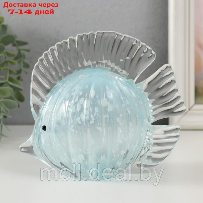 Сувенир стекло "Голубая рыбка" под муранское стекло 15х7х13 см - фото 2 - id-p218426206